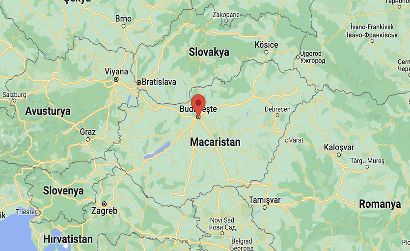Budapeşte Harita